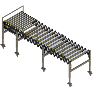 Convoyeur à rouleaux extensible télescopique Déchargement flexible