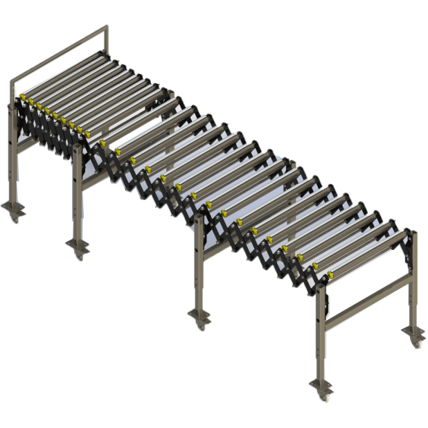 Convoyeur à rouleaux extensible télescopique Déchargement flexible