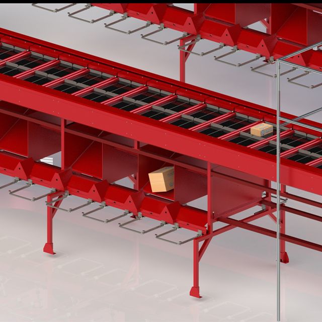 Trieuse automatique de soute à bombes irrégulière pour la logistique